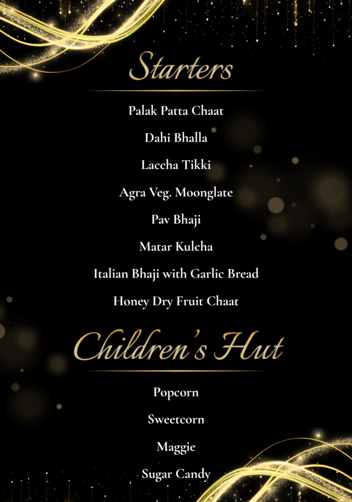 Wedding Menu