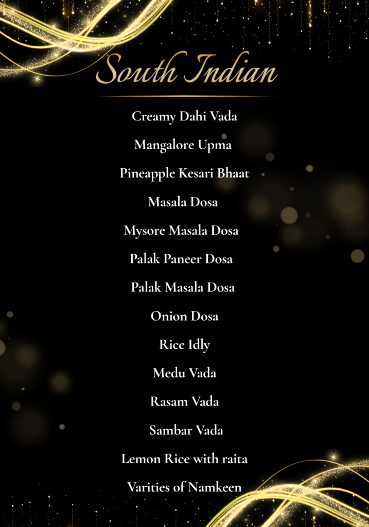 Wedding Menu